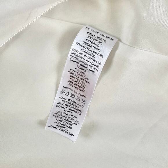 Leifsdottir Anthropologie Ardastra Gauze Shell Collar Maxi‎ Dress | White 10 - Picture 7 of 11